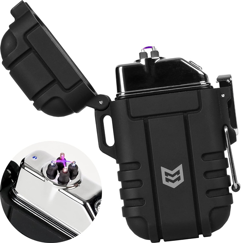 Tactical Windproof Waterproof Usb Rechargeable Flameless Dua