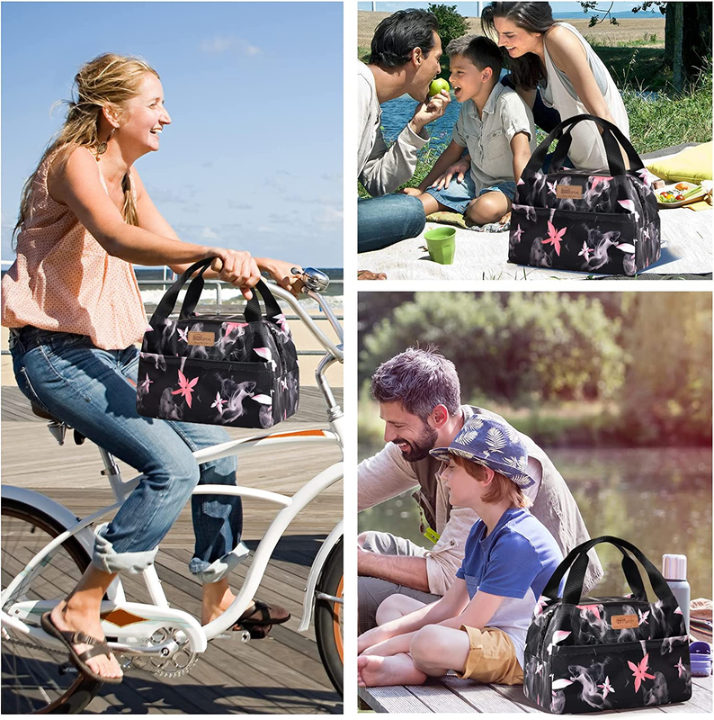Lunch Bags for Women Insulated Cute Lunch Box Loncheras Para Mujer Reusable Zipp