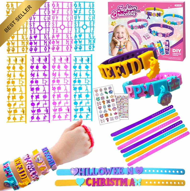 Friendship Bracelet Making Kit for Girls Ages 5-12, DIY Arts & Crafts Jewelry Se