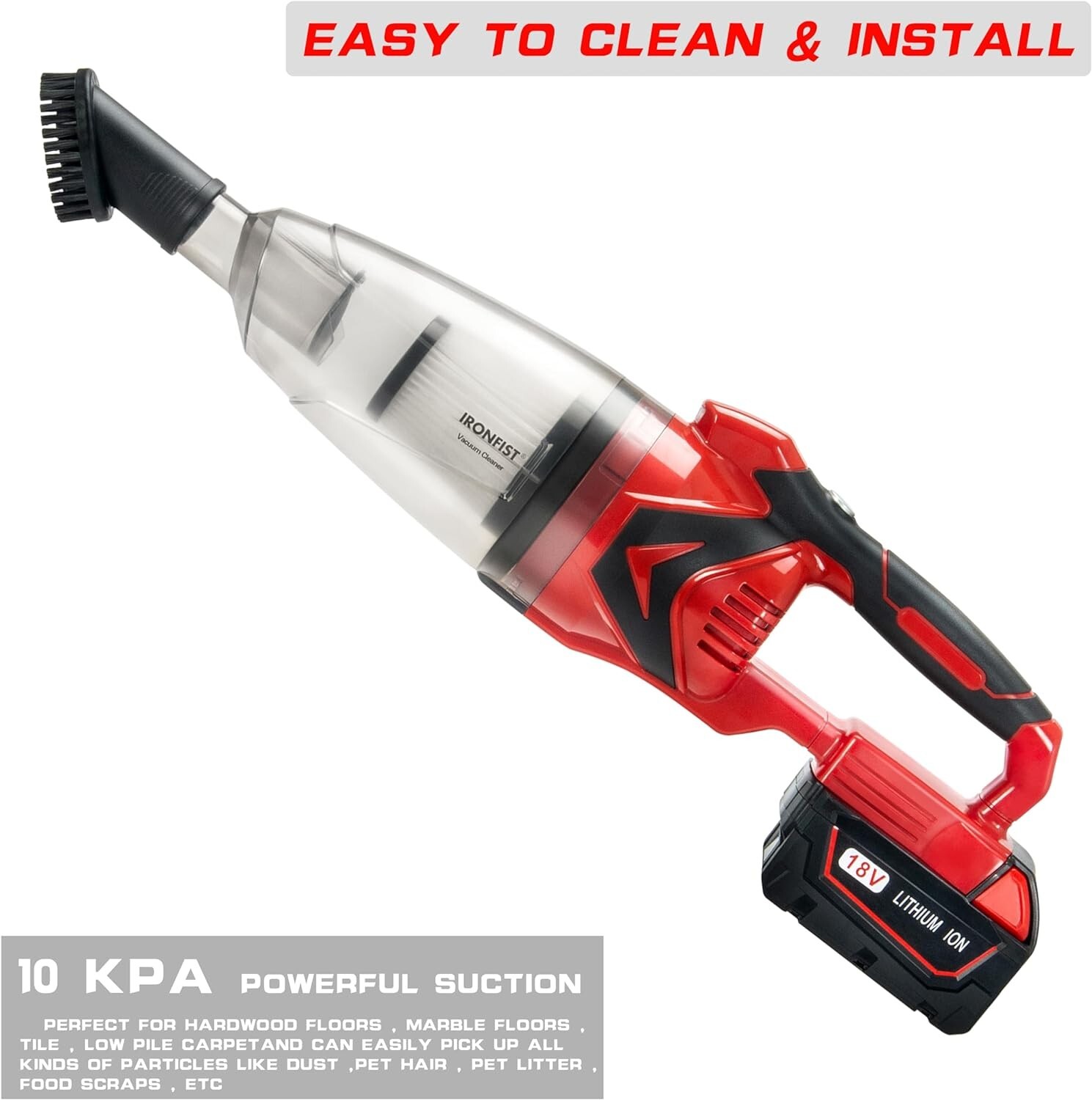 Vacuum Cleaner Milwaukee M18 Batteries Cordless Handheld Portable Floor Car Clea