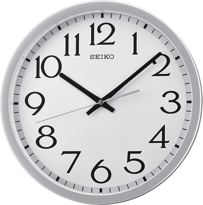 Seiko 12 Inch Easy Read Numerals Wall Clock with Quiet Sweep
