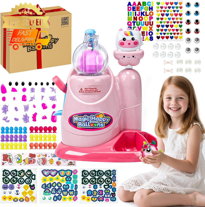 DIY Unicorn Balloon Kit – 36 Balloons, Pump, 60 Accessories, Stickers for Kids