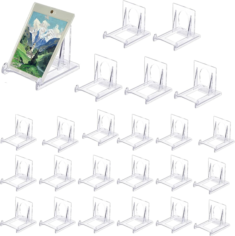 Adjustable Acrylic Plate Stand - Picture Frame Display Holder, Decorative Easel