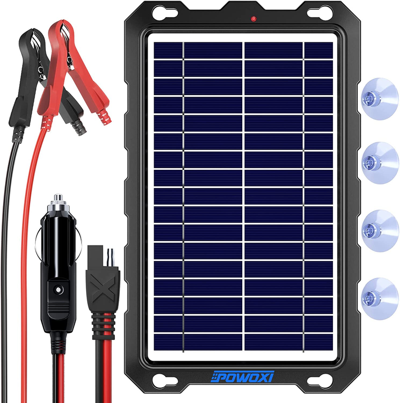 12 Volt Battery Charger Solar Powered Panel for Car Dump Trailer Boat Marine 12