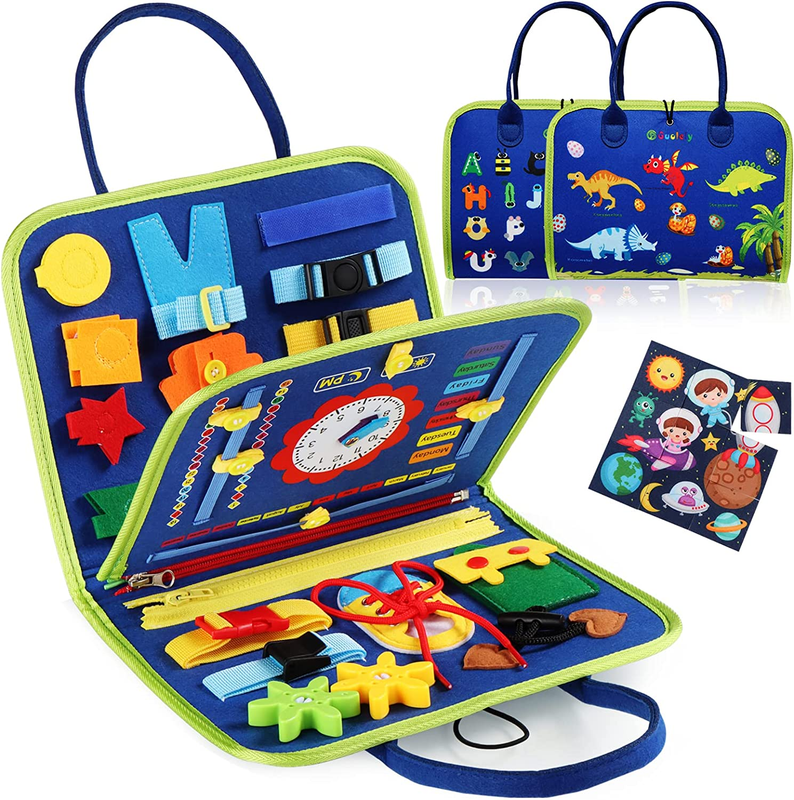 Busy Board Toy for 1-4 Yr Old Toddler, Educational Sensory B