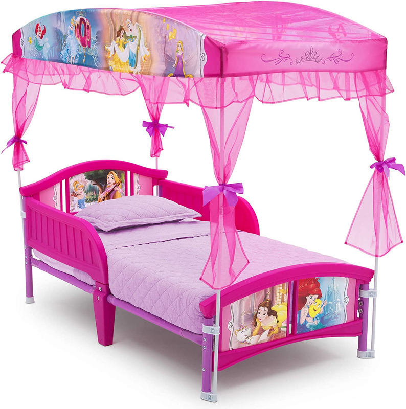 Toddler Bed Disney Princess Pink Cinderella Sleep Safe Little Girls
