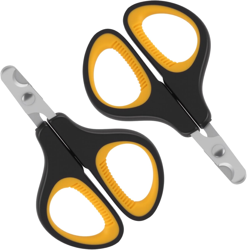 2 Pack Cat & Dog Nail Clippers, Small Animal Nail Trimmer with Safety Guard for