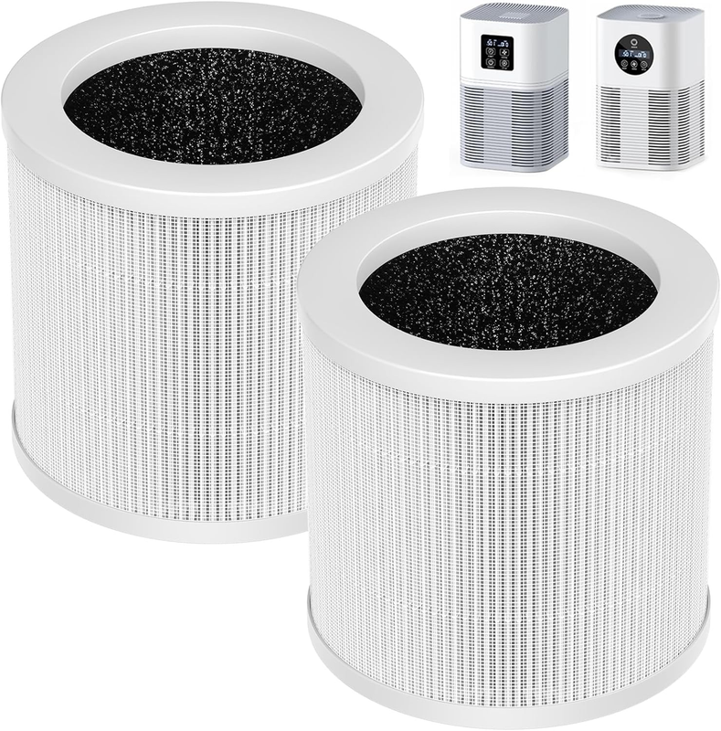 2 Pack A1 Replacement Filter Compatible with VEWIOR A1 Air Purifier, AMEIFU AP01