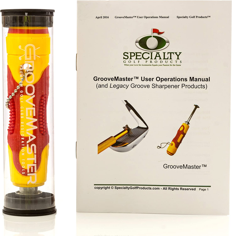 Groovemaster Golf Club Groove Sharpener with Comfortable Adj