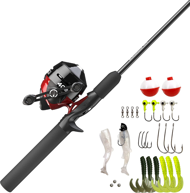 Zebco 404 Spincast Reel and 2-Piece Fishing Rod Combo, Durab