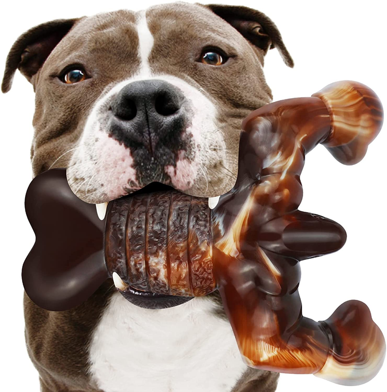 For Aggressive Chewers Indestructible Dog Toys,real Bacon...