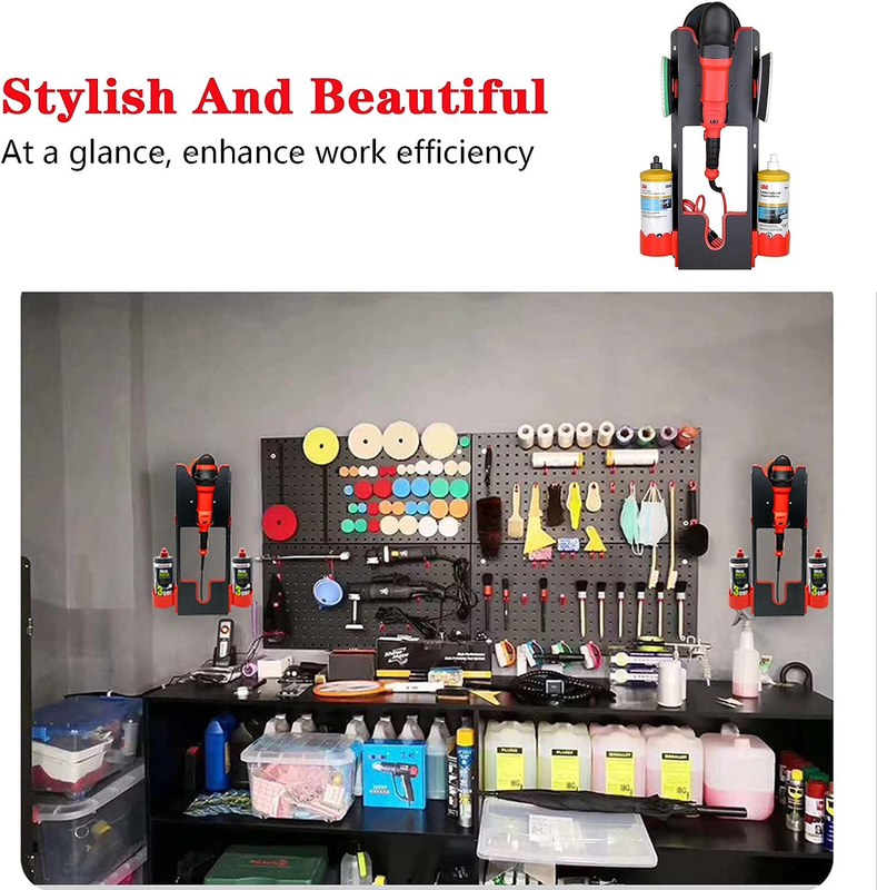 Wall Mount Car Polisher Holder,Polishing Machine Rack,Polisher Storage Shelf,Pol