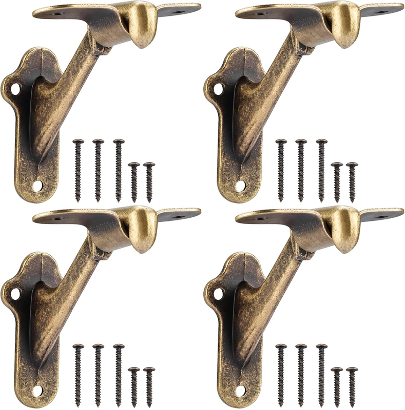 Handrail Bracket, 3 Inch Staircase Hand Rail Brackets for Stair Railing with Scr