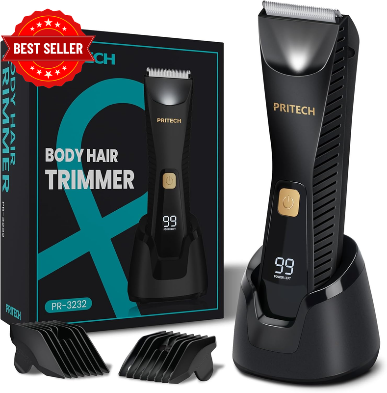 Manscape Body Hair Trimmer - Waterproof Pubic Hair Ball Trimmer, Ceramic Blade S