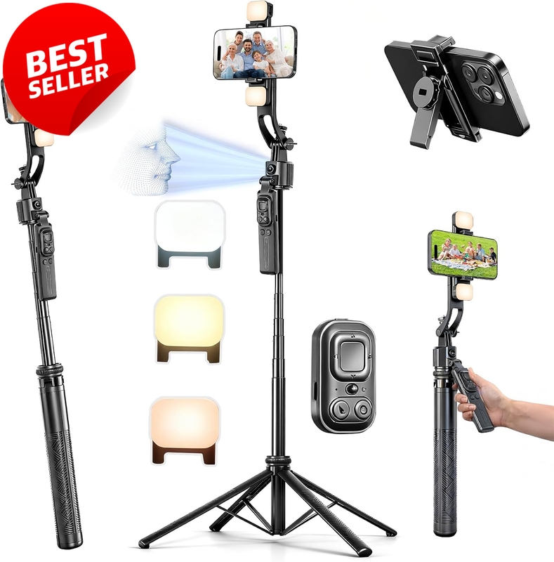 Auto Face Tracking Selfie Stick Tripod 63
