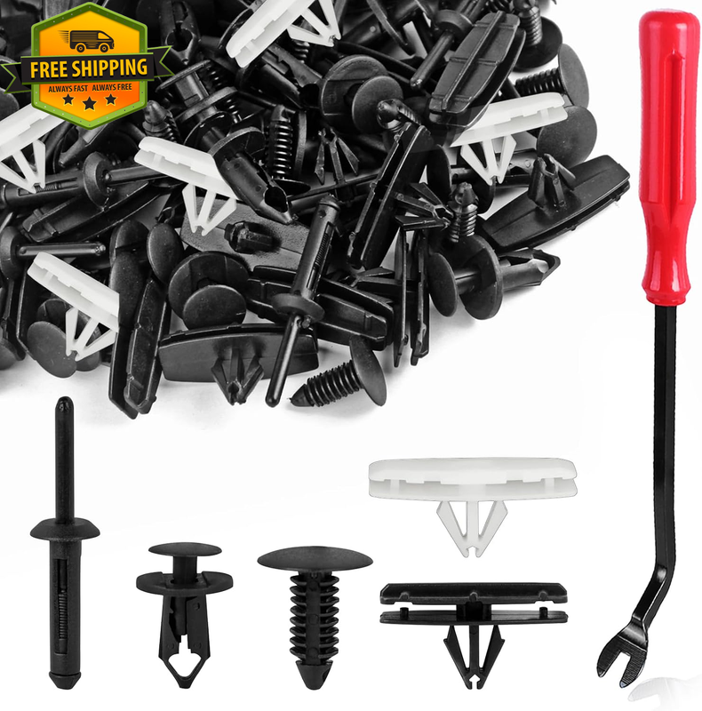 150Pcs Fender Clips 5 in 1 Push Rivet for Jeep Wrangler JK JL Cherokee Set