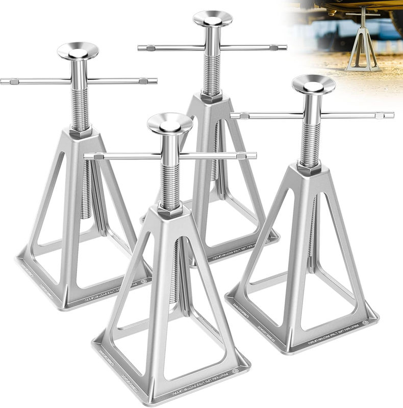 RV Stabilizer Jacks 4 Pack, Heavy Duty Aluminum Jack Stands for Travel Trailer C