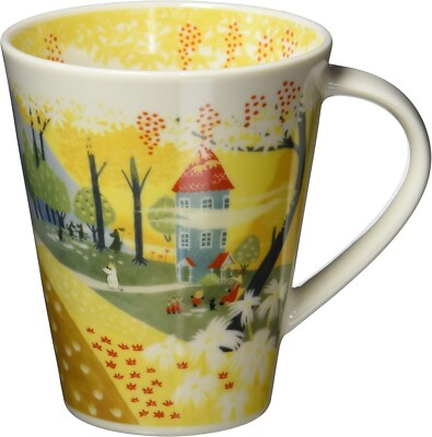 Yamaka Shoten MOOMIN Luonto Mug Cup Large Party Made in Japan yellow 500ml