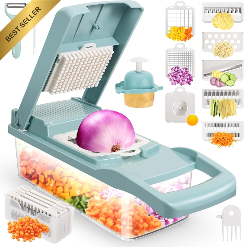 Vegetable Chopper, Multifunctional 13-In-1 Food Choppers Onion Chopper Vegetable