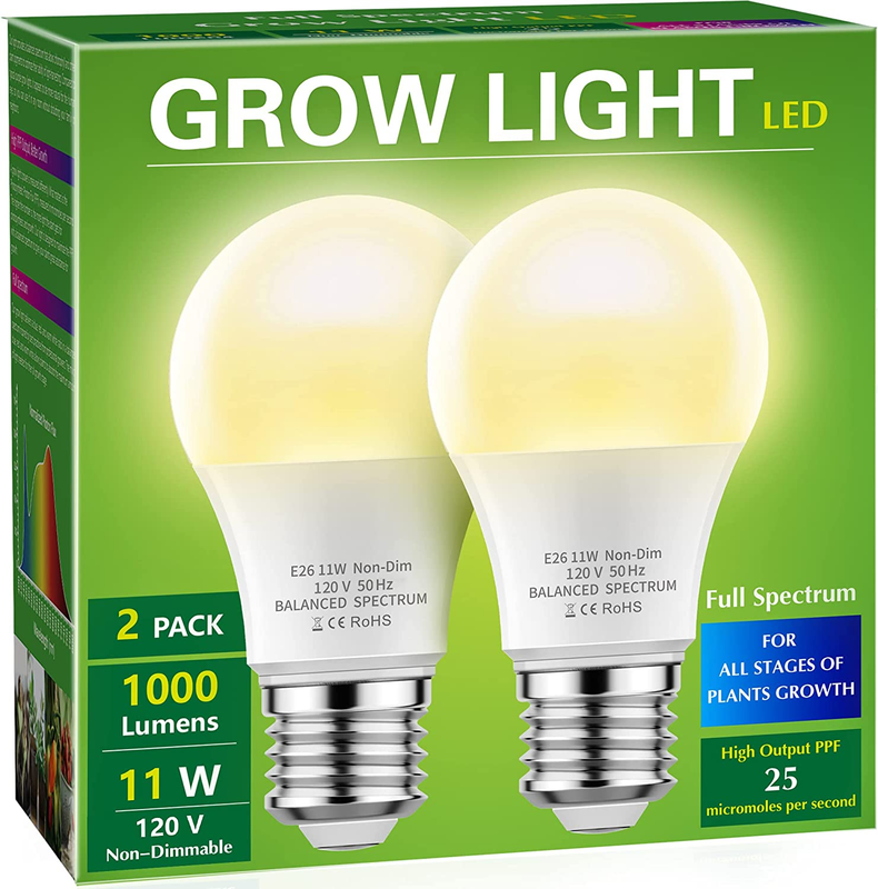 Bulbs,  Led Grow Light Bulb A19 Bulb, Full Spectrum Grow Light Bulb,