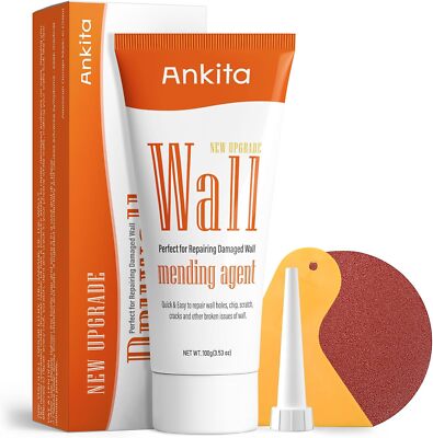 Spackle Wall Repair Kit, Drywall Repair Filler with Scraper, Wall Mending Agent
