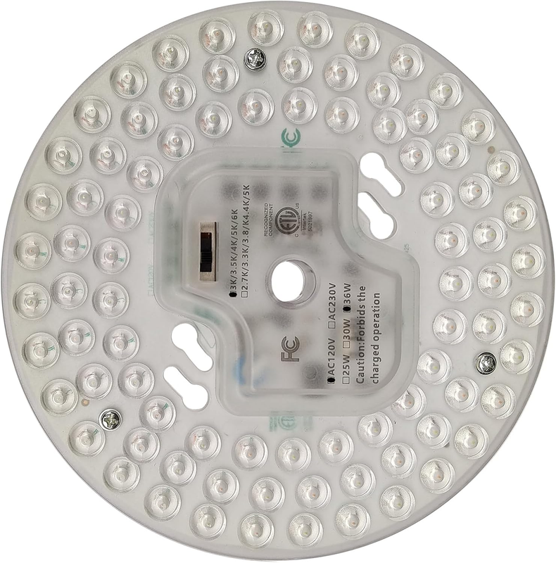 LED Light Engine for Ceiling Fan 36W 5 Color Temp ETL Listed Retrofit Panel