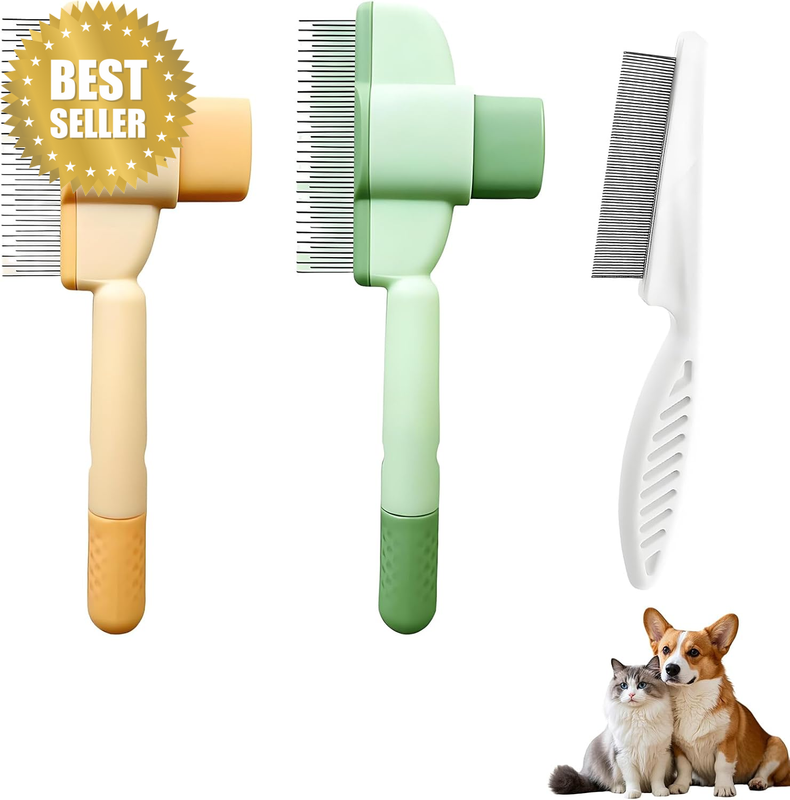 3 Pcs Flea Comb for Cats Und Dog Comb Set, Can Help Pets Their Fur Is Suitable f