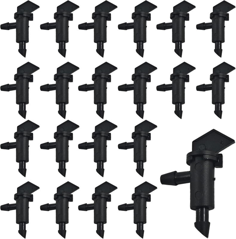 Drip Emitter 80Pcs 1GPH 4L/H Irrigation Drippers for 4/7Mm Tubing Trees Shrubs