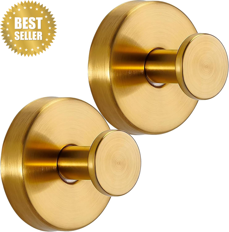 2Pcs Suction Cup Hooks for Shower, No-Drill Bathroom Hooks for Towels, Robes, Lo