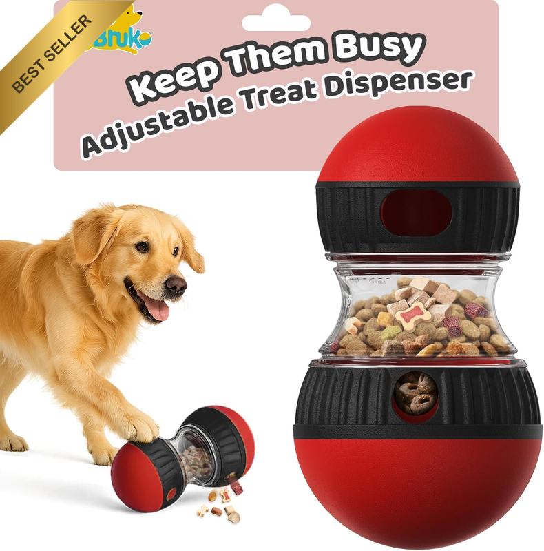 Interactive Dog Treat Puzzle Toys, Treat Dispensing Dog Enrichment Toys to Keep