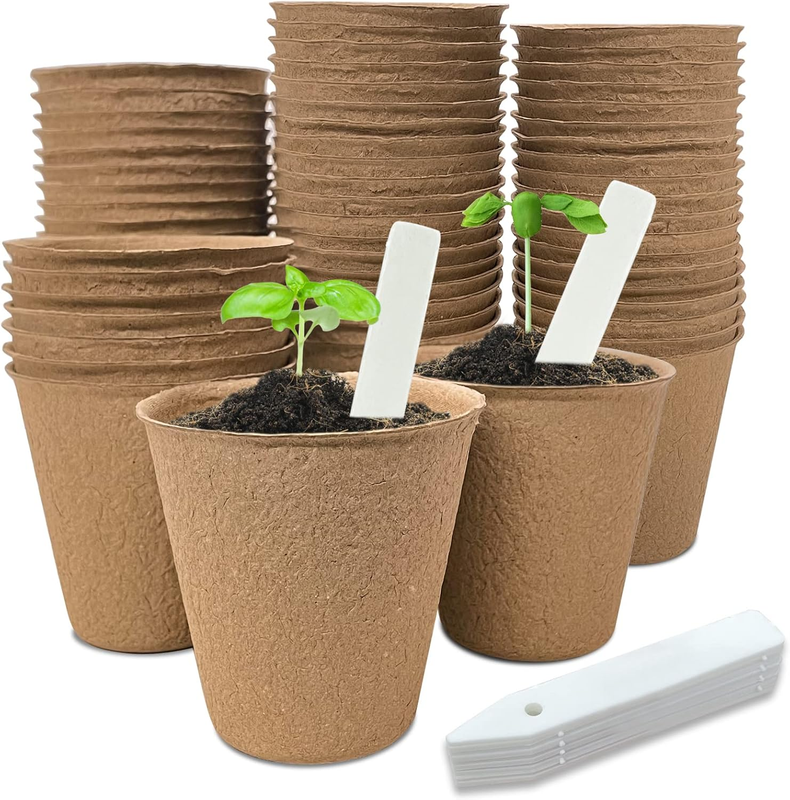 40Pcs 3.15 Inch Peat Pots, Biodegradable Eco-Friendly round Pl...