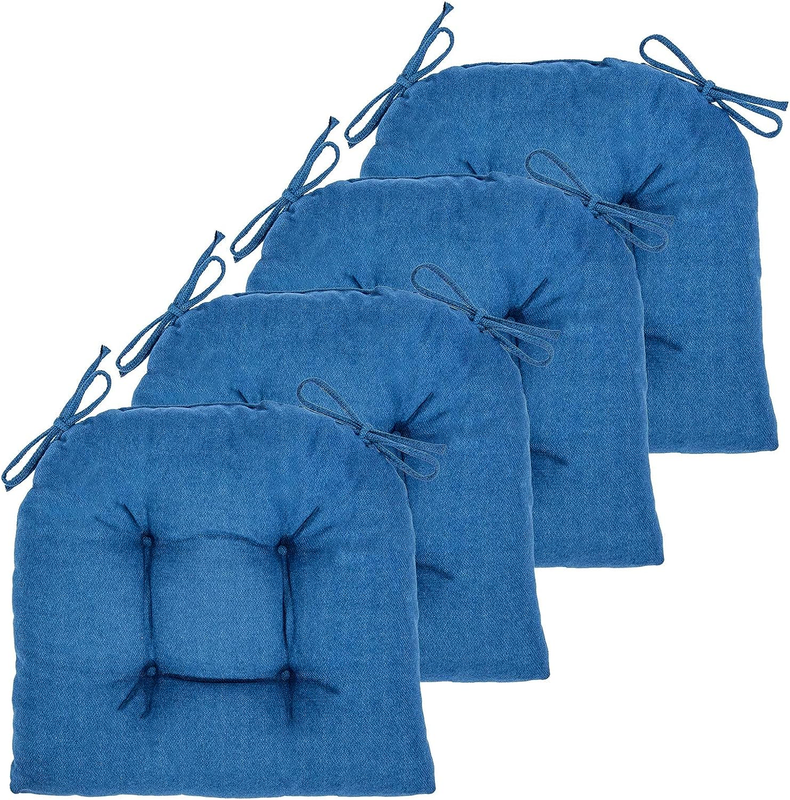 Cushion, 4 Pack Chair Cushions For Dining Chairs, Chair Pads And Mat With