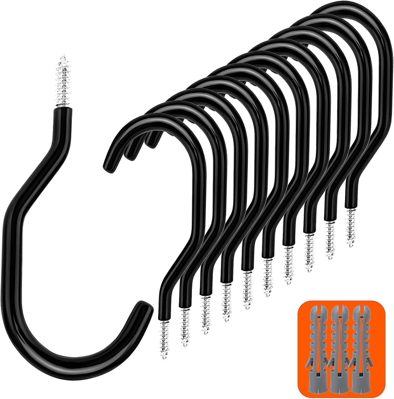 10 Pack Garage Hooks Heavy Duty, Bike Hanger Storage Hooks R