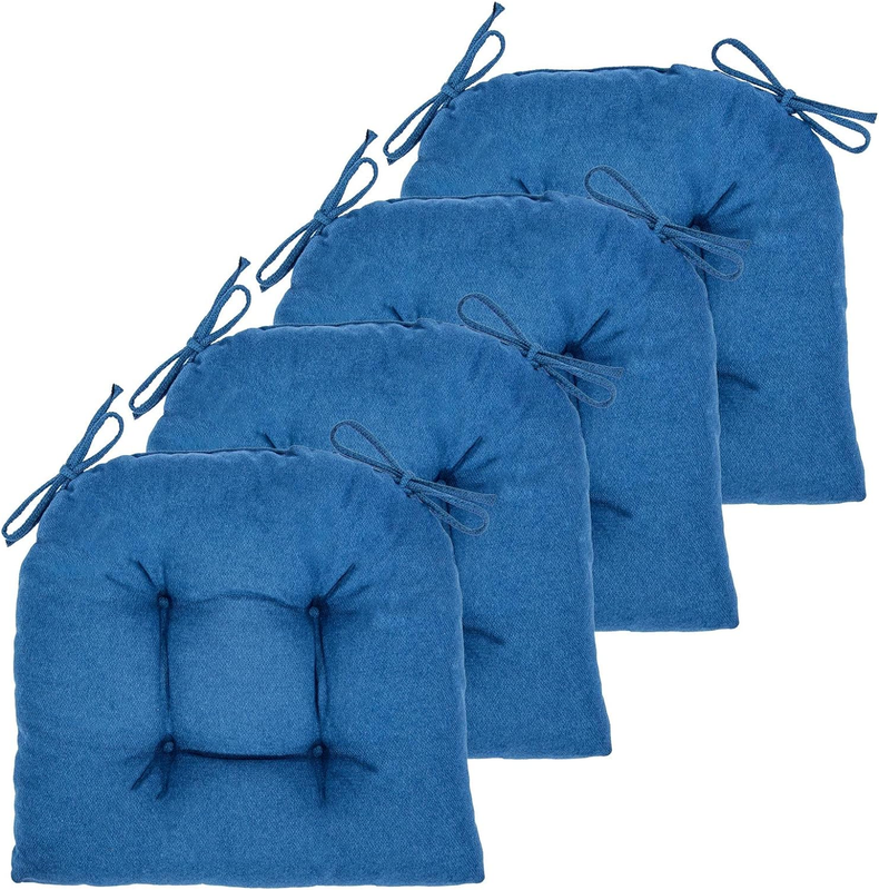 Cushion, 4 Pack Chair Cushions For Dining Chairs, Chair Pads And Mat With