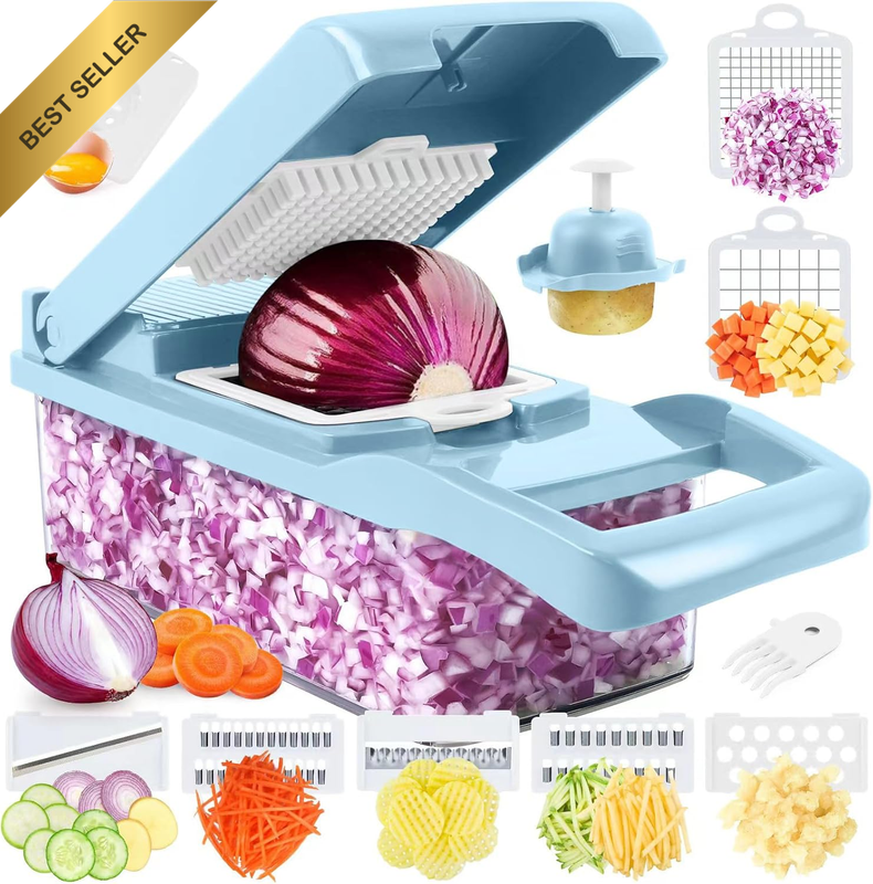 Vegetable Chopper, Pro Onion Multifunctional 13 in 1 Food Kitchen Vegetable Slic