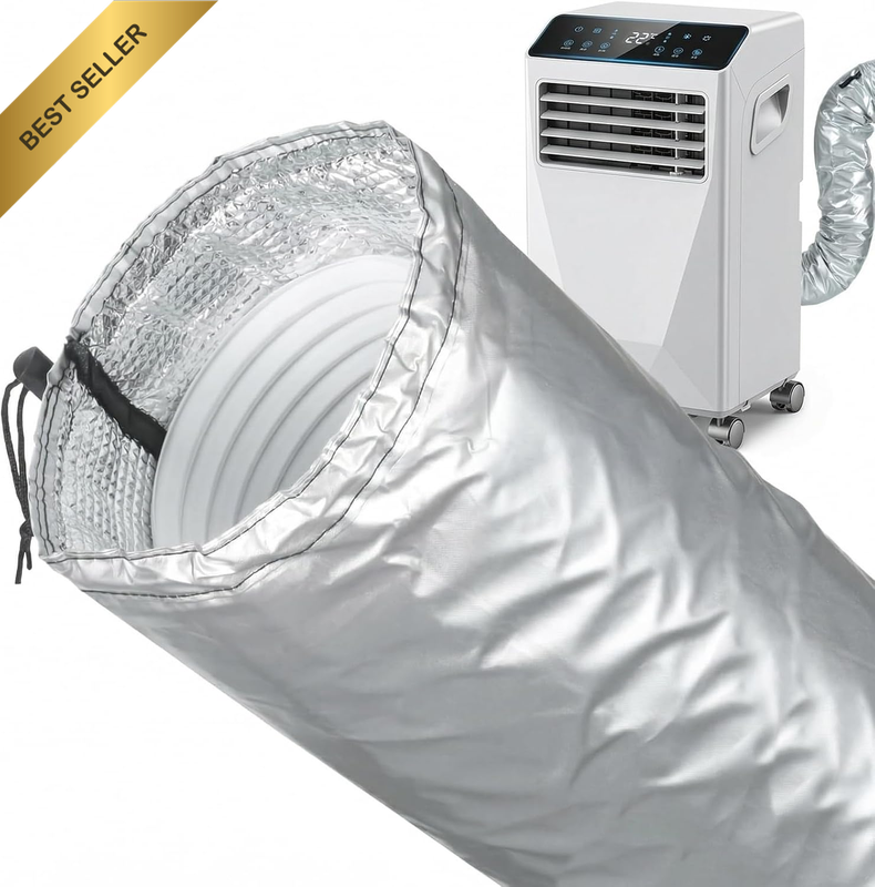 Upgraded Portable AC Hose Insulation Sleeve for 5" & 5.9" Diameter Exhaust Hose,