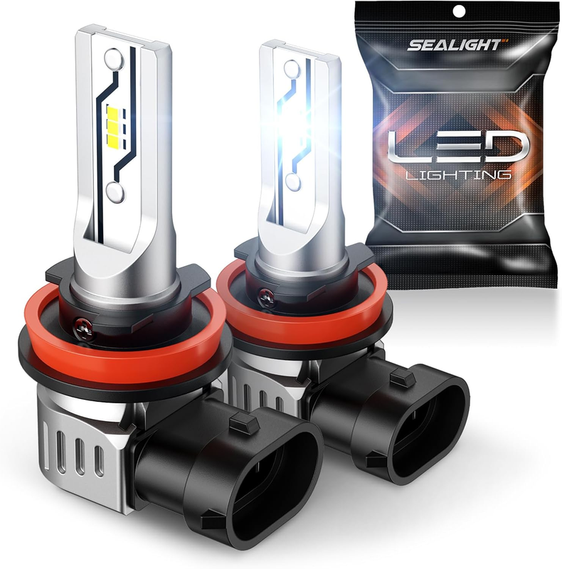 H11 LED Fog Light Bulbs or DRL, 10000LM H8 H9 H16 Fog Lights LED Bulbs 600% Brig