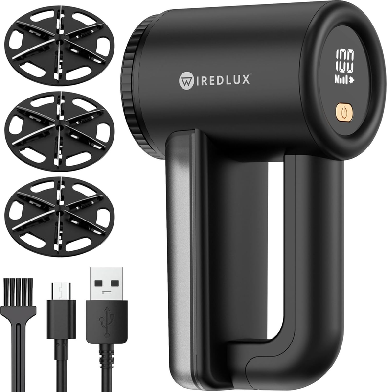 Rechargeable Fabric Shaver - Electric Lint Remover for Clothes & Couch - Adjusta