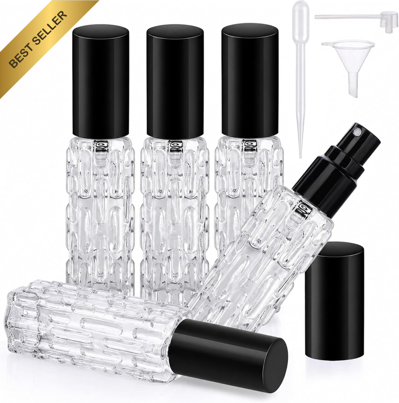 Perfume Bottle 10Ml, 5Pcs Mini Spray Bottles, Travel Perfume Refillable Bottles,