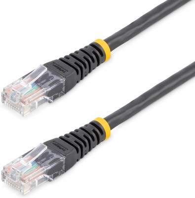 StarTech.com Cat5e Ethernet Cable - 6 ft - Black - Patch Cable - Molded Cat5e Ca