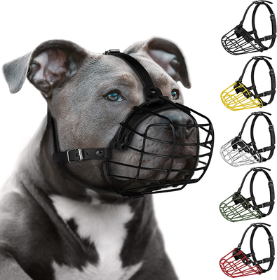 Leather basket muzzle top