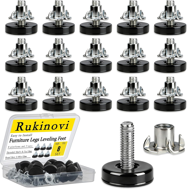 Furniture Levelers 16 Pack for Table Desk Chair Cabinet Dresser Outdoor Patio