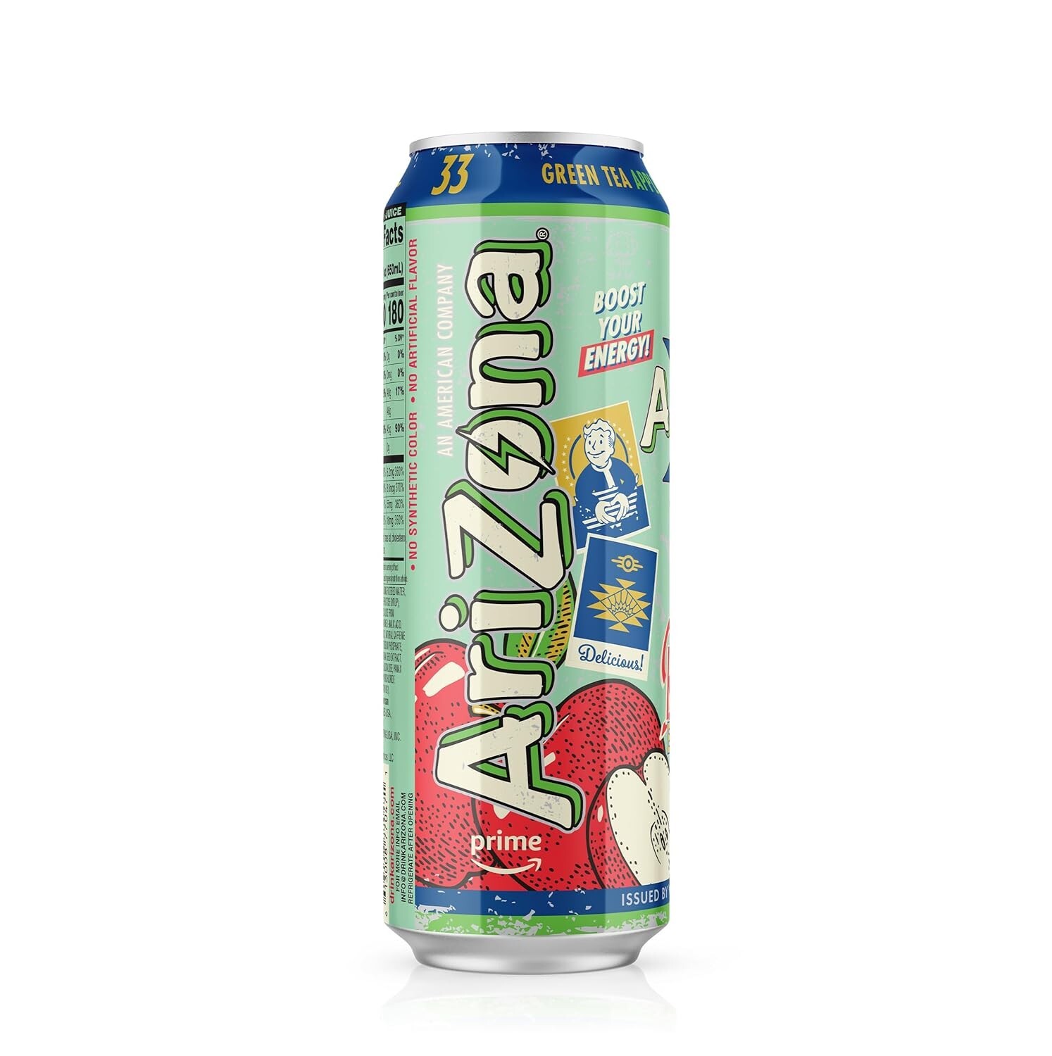 AriZona x Fallout Green Tea Energy Drink Red Apple Flavor 22