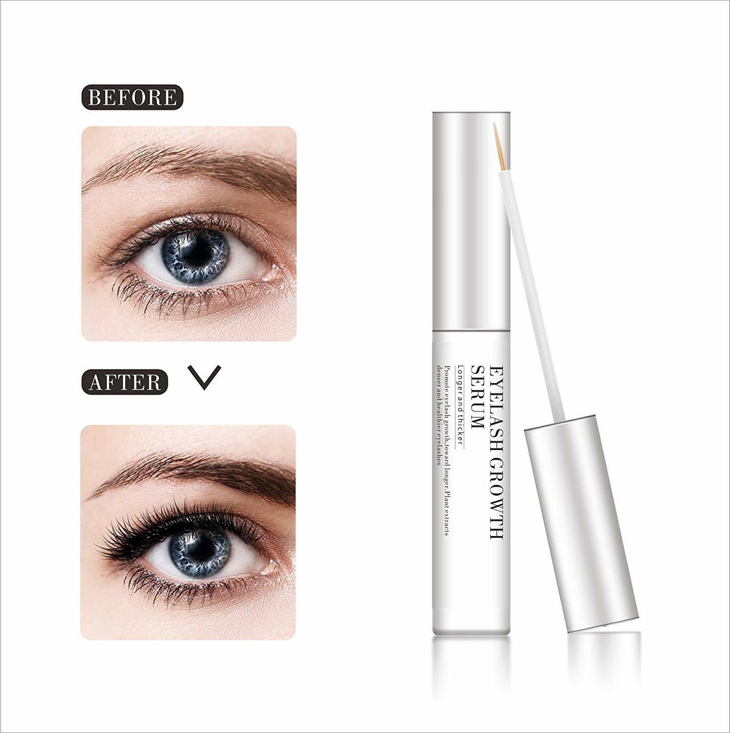 NEW Organic Eyelash Growth Serum Booster Enhancer for Thicker and Longer Lashes