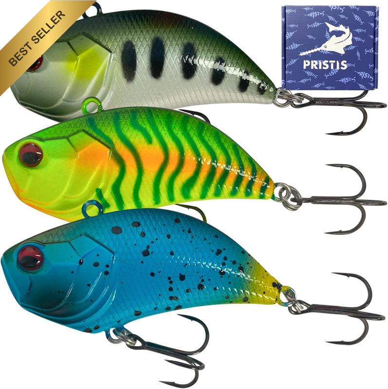 Fishing Lures for Freshwater & Saltwater, Sinking Vibe Lipless Crankbaits with S