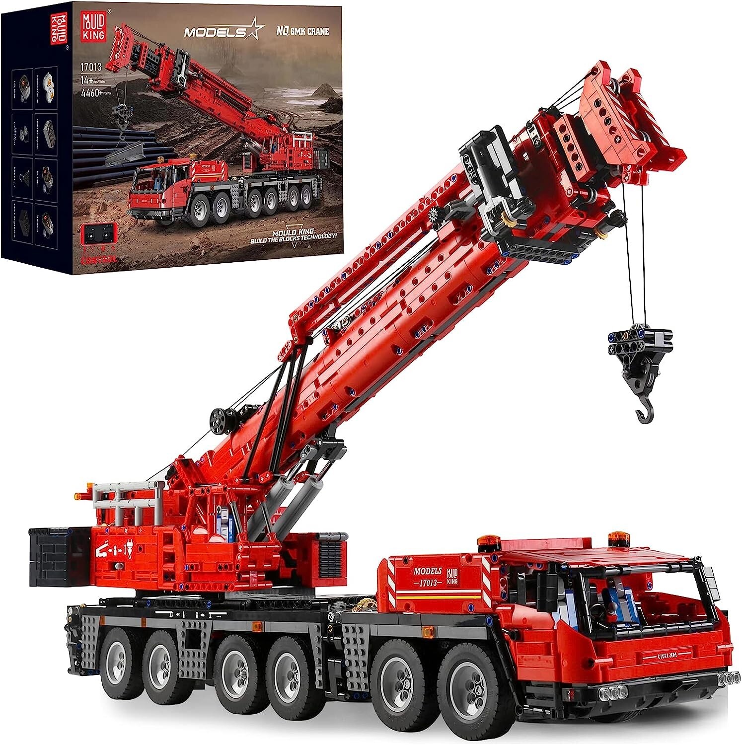 king Mould King 17013 Mobile Cranes Building Blocks 4460 Pieces