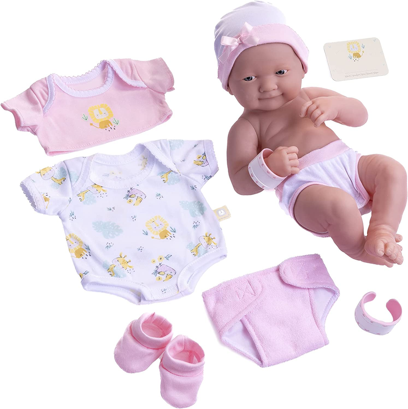 8 Piece Layette Baby Doll Gift Set  La Newborn Nursery Smili