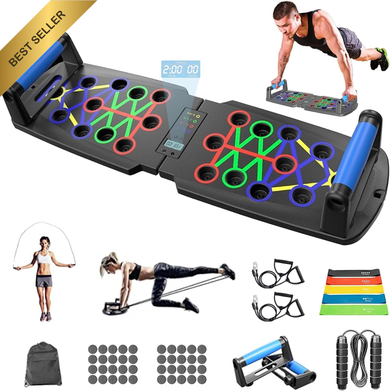 30in1 Push Up Board Foldable Multifunction Bars Home Gym