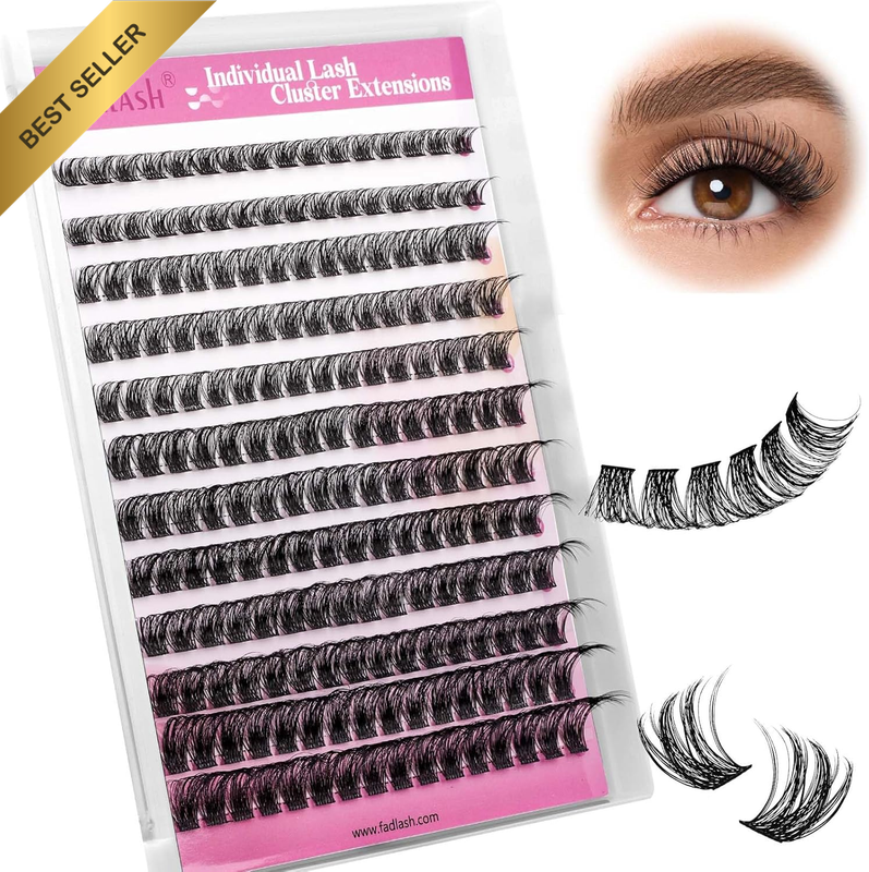 Lash Clusters Volume Fluffy Lash Clusters 8-16Mm Waterproof Lashes Comfortable C