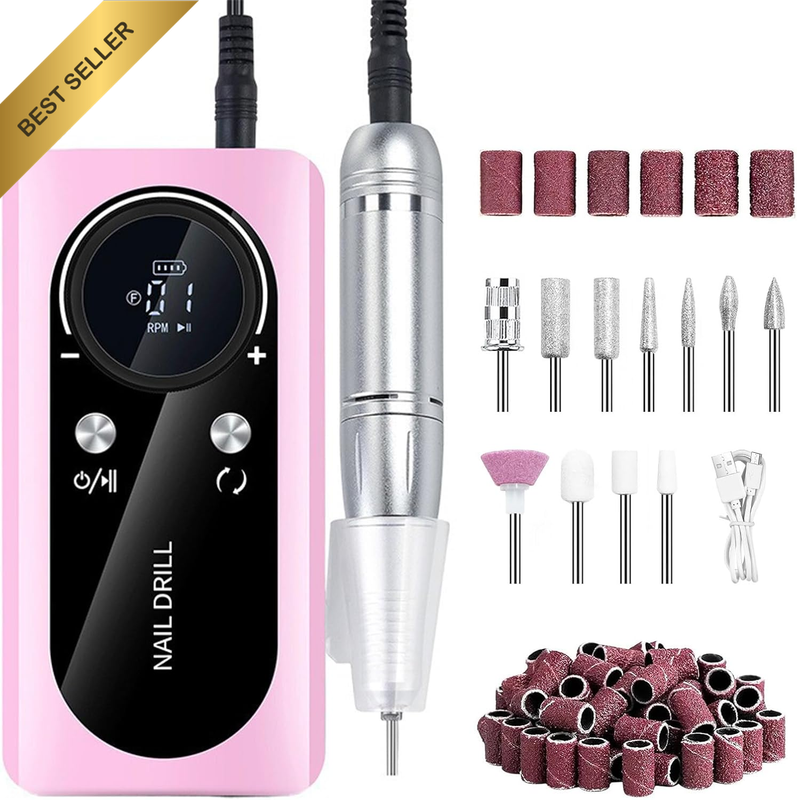 Professional 45000RPM Cordless Nail Drill Kit Electric E File